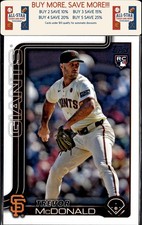 2025 Topps #357 Trevor McDonald Rookie San Francisco Giants
