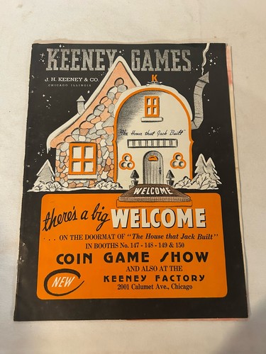 1937 Seeburg Keeney Coin Op Arcade Catalog Gaylord Trade Show Brochure