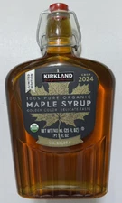 Kirkland Signature 100% Pure Organic Maple Syrup, Grade A, 25 Fl. Oz