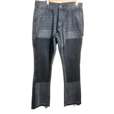 MNML Patchwork Grunge Street Jeans Sz 31 Y2K Boho Western 2000s Punk Rock