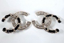 CHANEL CH 5455QB CH 5457QB Gold Black Replacement Temple Side Icon Genuine