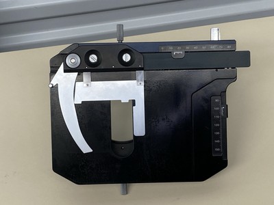 WORKING NIKON MECHANICAL STAGE WITH SLIDE HOLDER FOR ECLIPSE E800 MICROSCOPE