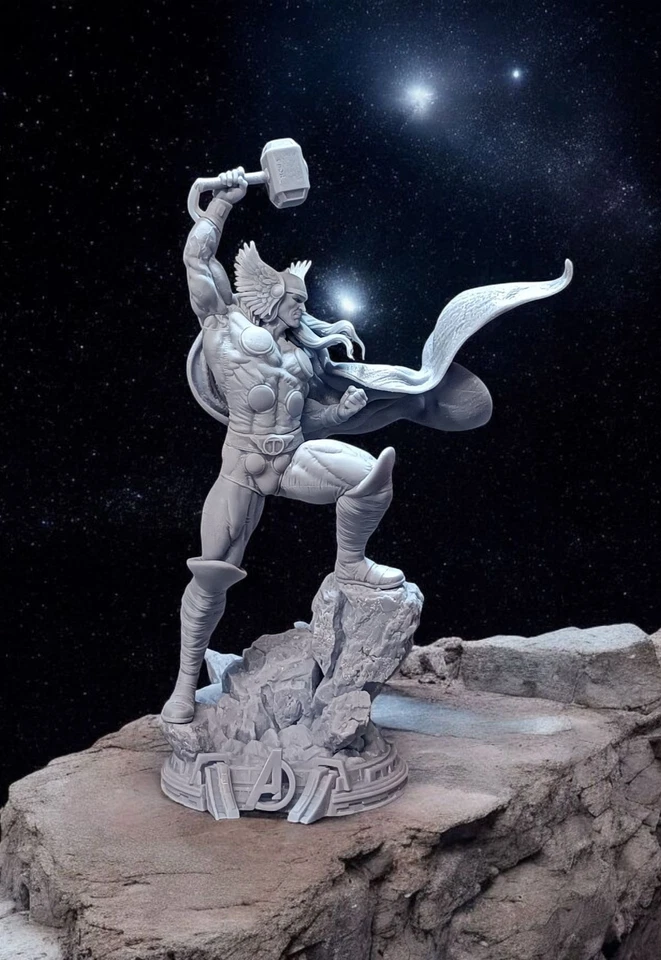 Thor Model Kit Resina Non Colorato - Immagine 2 di 4