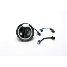 V-Factor 7 in. Black Shell  LED Headlight w/Halo - 11002