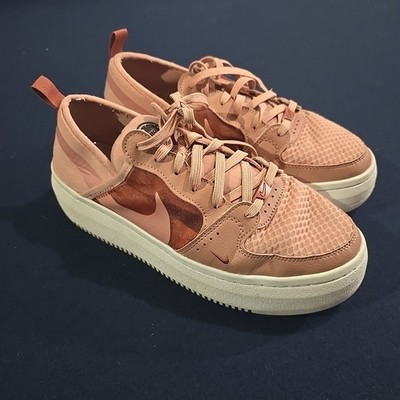 NIKE Rust Pink Platform Sneakers Women's Court Vision Alta TXT ~ Size 11 Shoes