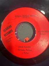Latin 45 Lubbock Tejano Jilguero Records Trio Tipico Quizas Quizas Tres Dias VG