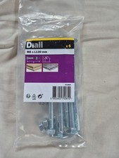 Diall (B&Q) M8xL130 Mm Nuts & Bolts