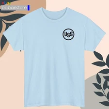 U.S. Steel Industrial Logo Black/White/Grey/Navy/Red/L Blue T-Shirt S-5XL