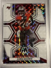 🔥2022 PANINI MOSAIC #185 CHRIS GODWIN WHITE MOSAIC 13/25🔥