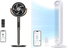 Ventilador de pedestal oscilante silencioso con control remoto de 43"" - Polyfan 513S
