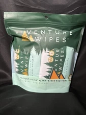 New Venture Wipes 10 Count 12”x12”Biodegradable Individually Wrapped Big Clean