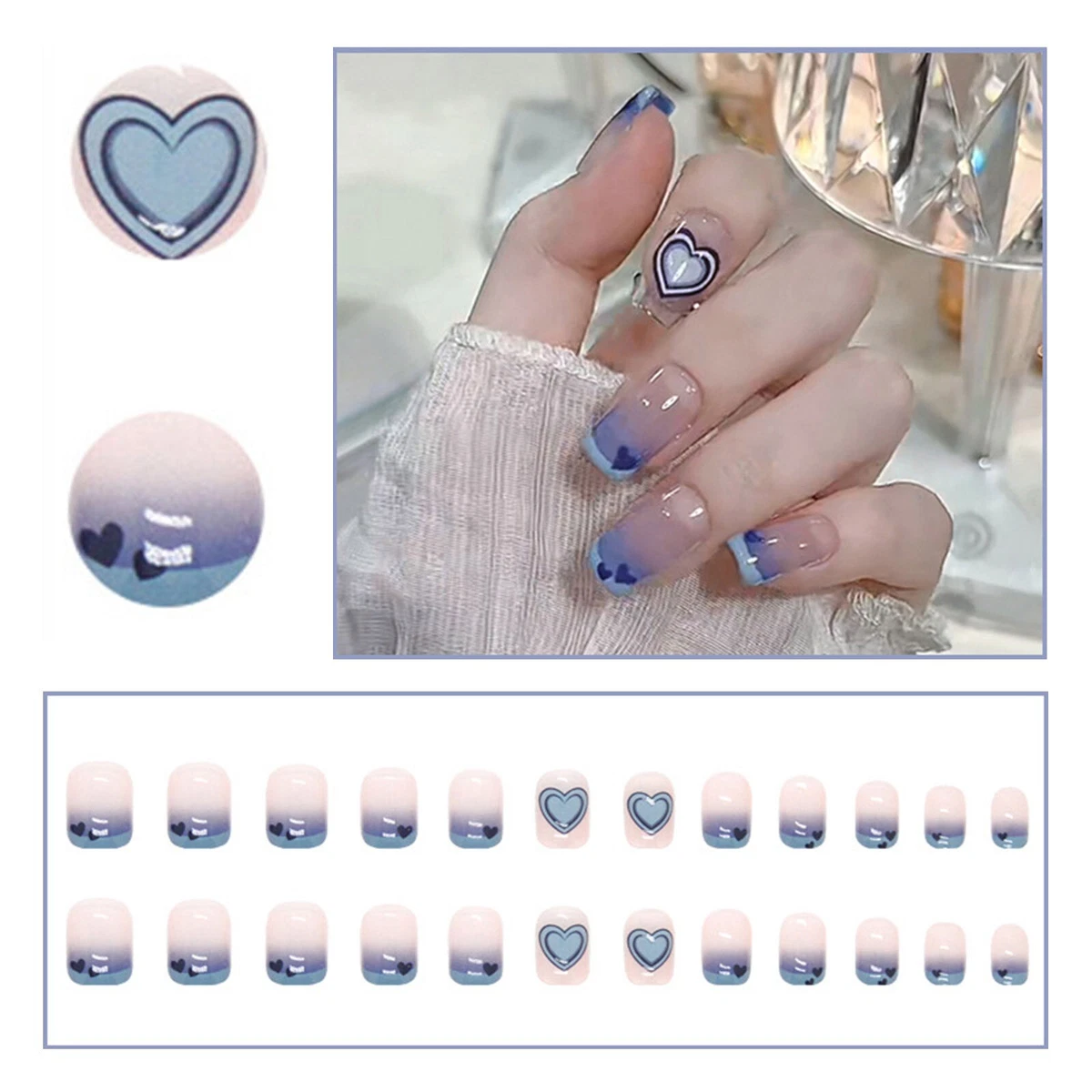 Details 161+ fake nail kit with glue ceg.edu.vn