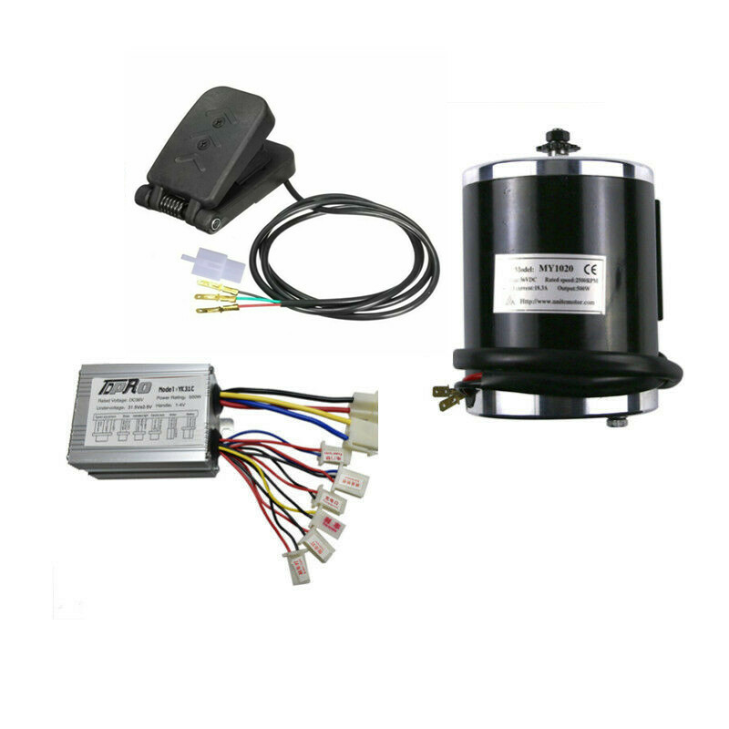 500W 36V Brush Electric Motor Controller Pedal for scooter go kart