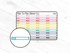 1840~~ Monthly View Quarter Box Planner Stickers.