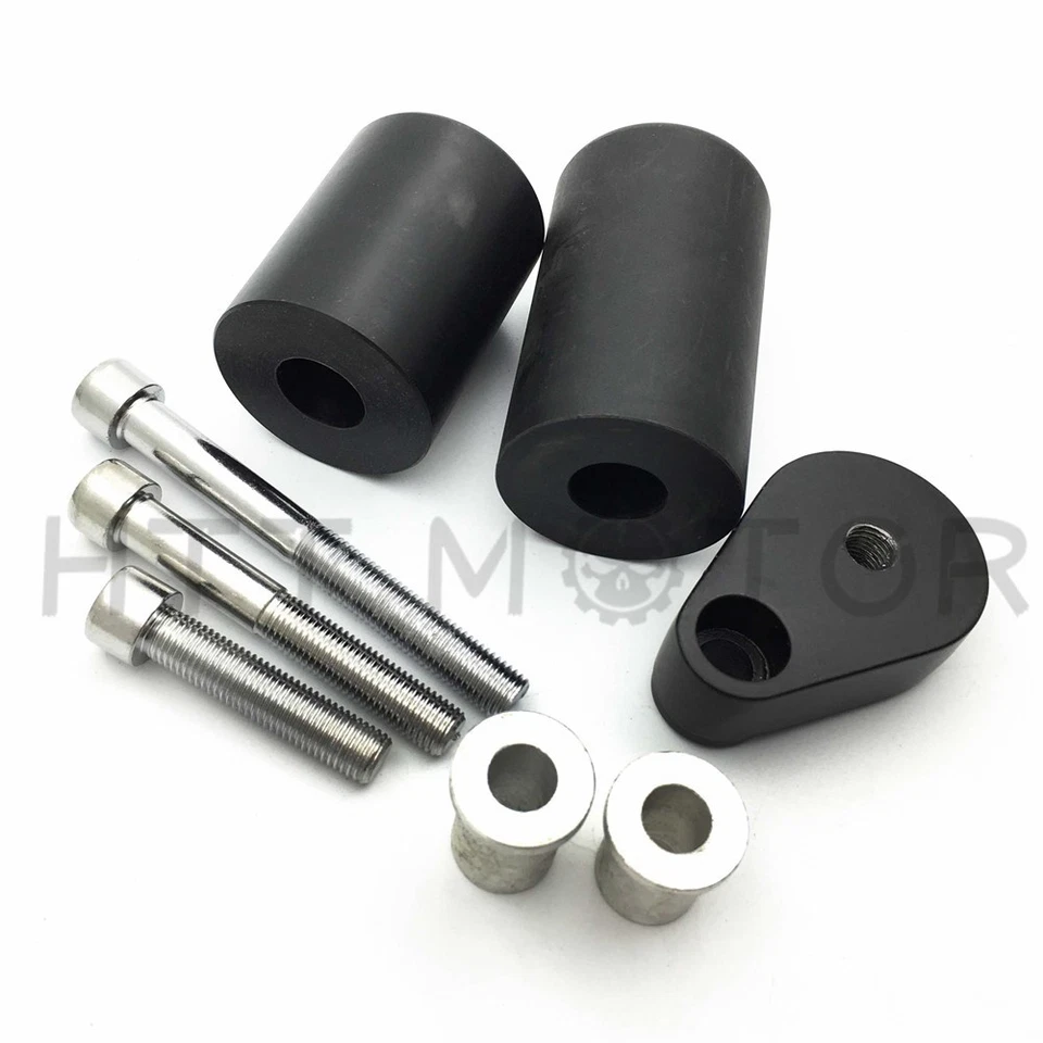 Черная рамка ползунки защита от аварий для Kawasaki Ninja ZX6R ZX 6R 2007-2008 - Изображение 4 из 4