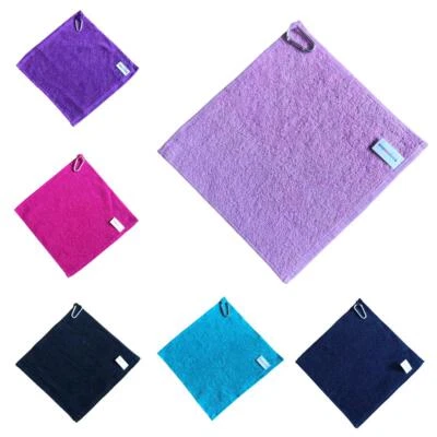 Surprizeshop Ladies Carabiner Golf Towel . Aqua, Black, Purple, Pink or Navy - Image 1 of 3