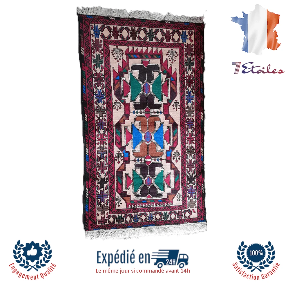 Tapis Turkaman tissés à la main ! BABA RUG
