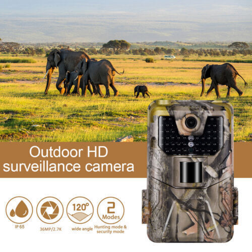 2 Pack Outdoor Game & Deer Trail Camera 36MP 2.7K No Glow Night Vision Cam 120°