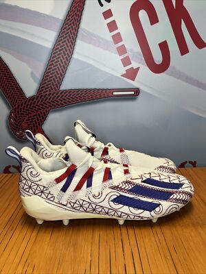 Adidas Adizero 11.0 “Polynesian Bowl” Football Cleats White  display picture 3