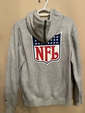 Official NFL Team Apparel Mens Fleece Pullover NFL Hoodie Gray Adult Size Small
