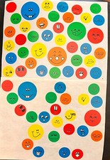 VTG Highlights Smiley Face Sticker Sheet Set
