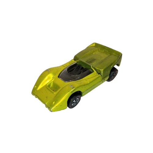 HOT WHEELS 1969 REDLINE MCLAREN M6A U.S. LIME YELLOW Good