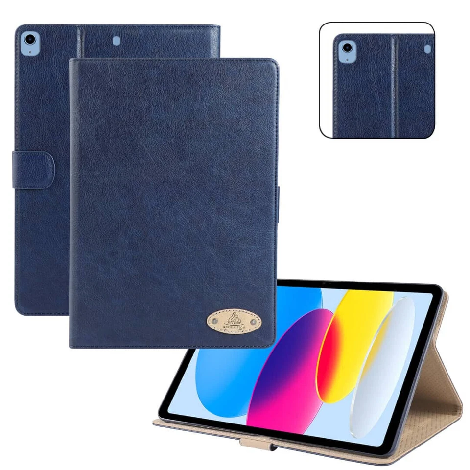 Leather iPad Case Smart Cover Pro 12.9 11 10.9 10.2 9.7 5th 7th 8th Gen Air Mini - Image 3 of 4