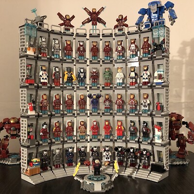LEGO Iron Man and War Machine Minifigure Collection with Custom Armory  UK