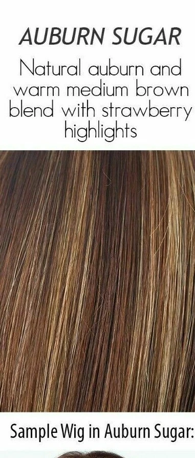 Peluca sintética René de París Amore Erin (mono top) azúcar castaño rojizo Foto 4 de 4