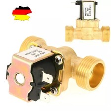 Magnetventil Messing 1/2 3/4" 12V DC Stromlos geschlossen Wasser Ventil 8 Bar