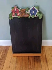 Decorative Chalk Board School House Design. 18" x 12". Pre-owned 