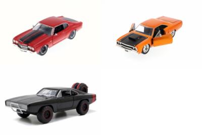 Fast & Furious Doms Cars (Pack 2) Diecast Car Package 3 1/24 Fast & Furious Cars