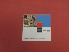 Zeiss Ikonn Contaflex and other camera catalog brochure Germany 60s Eng