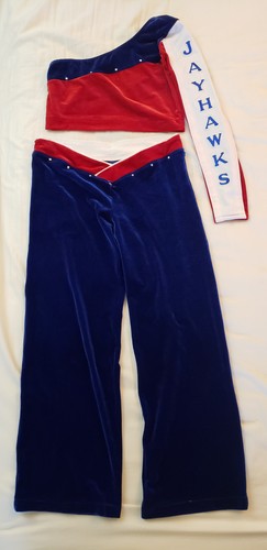 Velvet Kansas Jayhawks dance cheerleading uniform costume