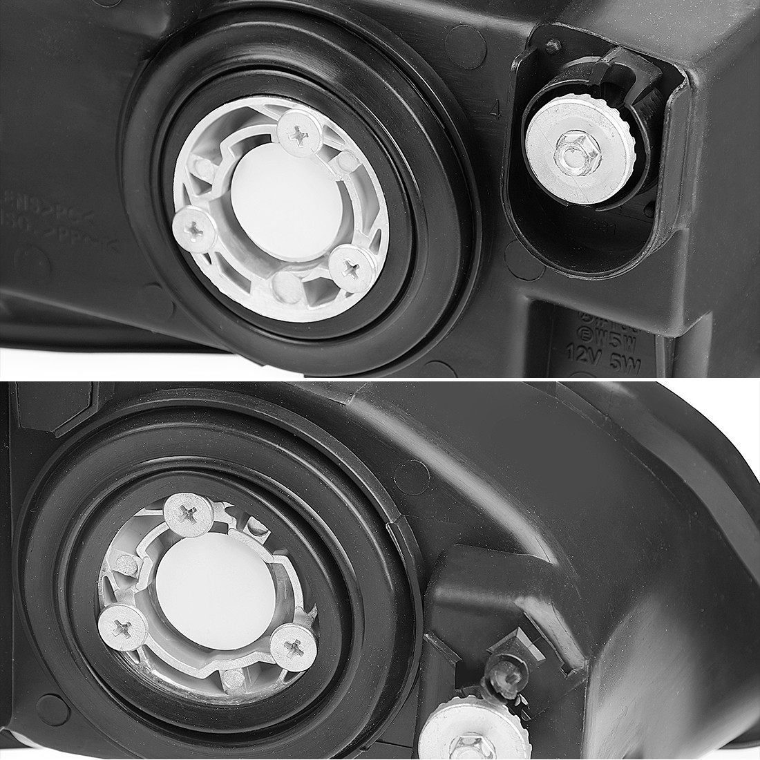 Chrome Headlight Pair For 1998-2002 Honda Accord - Driver & Passenger Side