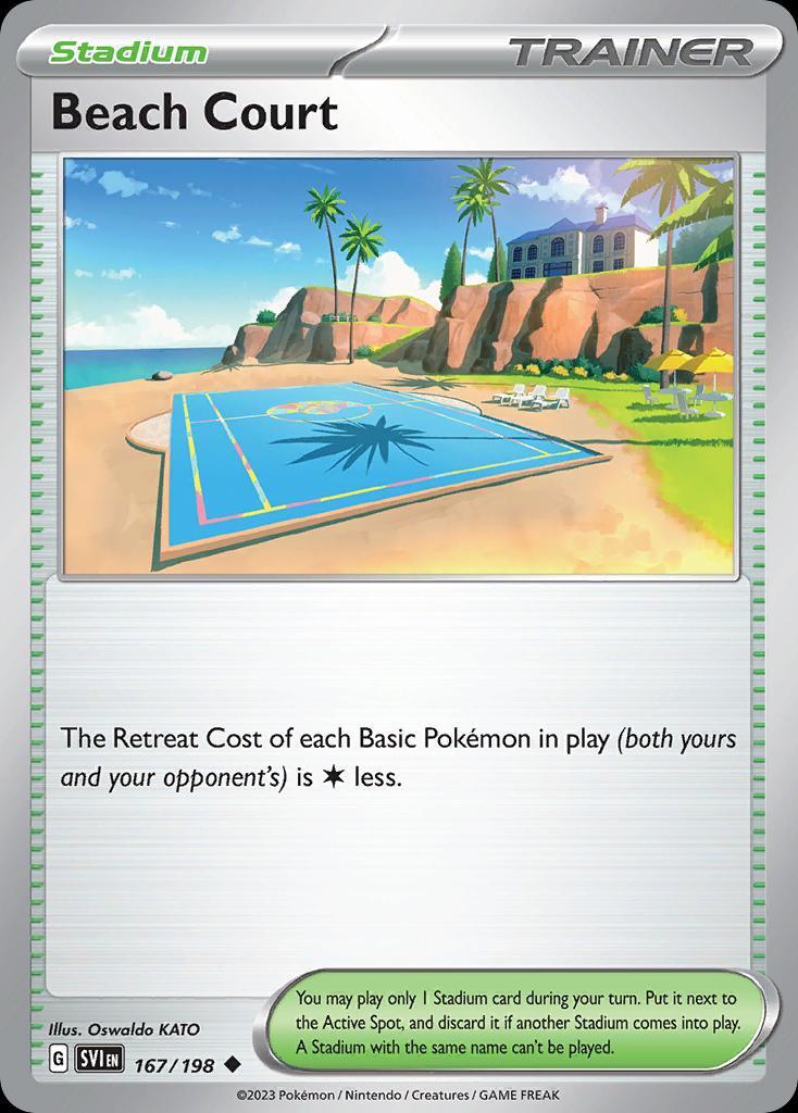 Pokemon Beach Court (167/258) Scarlet & Violet LP