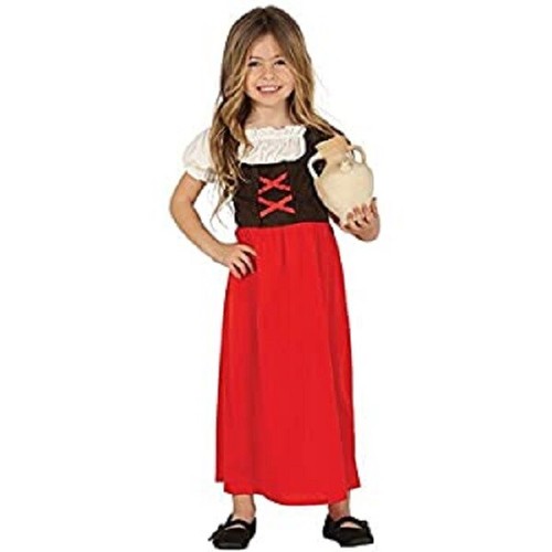 Costume Carnevale Bambina Pastorella Locandiera Contadina Medioevo  Art.41725 | eBay