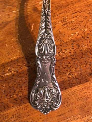 Antique Huge Sterling Ladle. 294 Grams. Walking Lion Sterling Mark - Picture 2 of 9