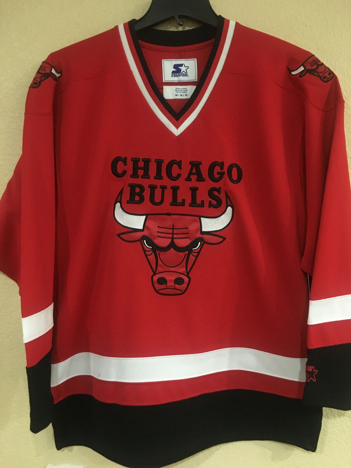 Vintage DS Starter Chicago Bulls Hockey Jersey Large