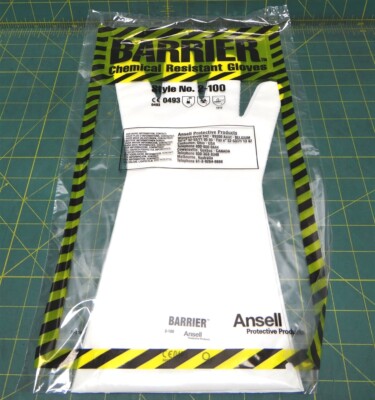 Ansell Protective Products Barrier Chemical Resistant Gloves Style No. 2-100