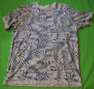 George White & Blue Inside-Out Short Sleeve Shirt, M