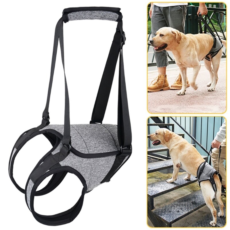 Padded Dog Sling for Back Legs Support Adjustable Dog Lift Harness