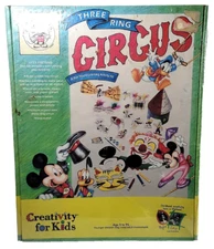 Disney Creativity for Kids Mickey & Co Three Ring Circus • New/Sealed #1813 VTG