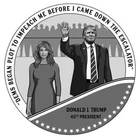 Trump 1 Oz .999 Silver Round Coin Trump & Melania ESCALATOR