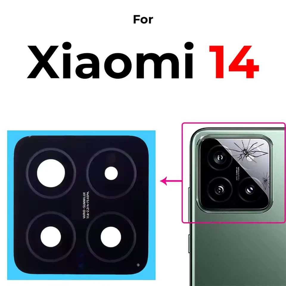 XOTEK Kamera Glas für Xiaomi 14 Ersatz Kameralinse Scheibe Camera Glass Lens Linse