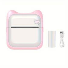 Portable Mini Thermal Photo Printer for iPhone Android Wireless Rechargeable USB