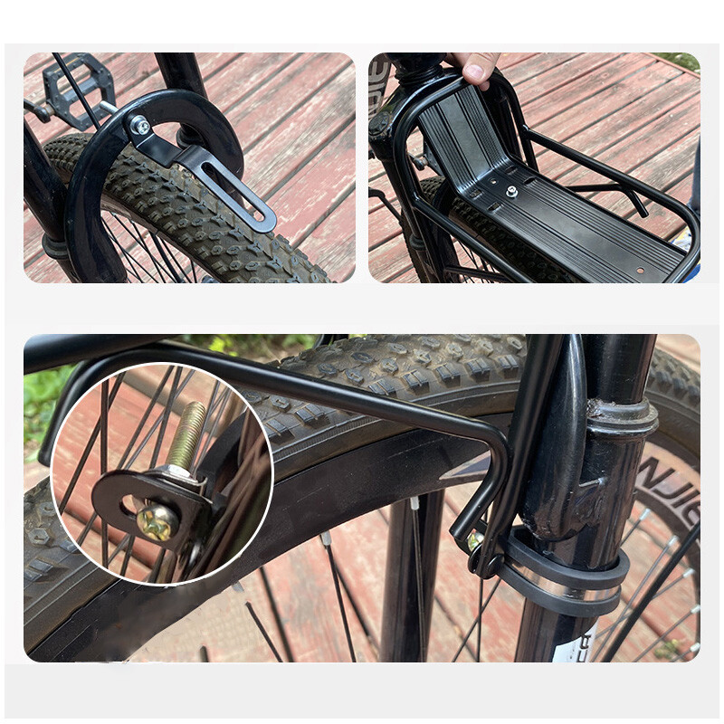 Bicycle Front Pannier Rack Mountain Bike Front Bracket Carrier MTB