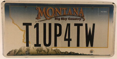 Vanity T1 UP FOR TW TWO license plate Volkswagen VW Bentley Caparo Pick Tow
