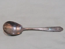 Vintage National Silver Co 1935 Silverplate Sugar Spoon, Martinique Pattern