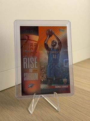 2025-26 Topps - Rise to Stardom Thomas Sorber #RTS-15 Orange Rainbow 22/25 (RC)